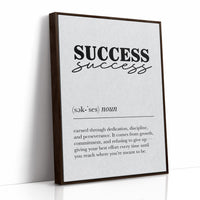 Success Definition Minimalist Typography Print