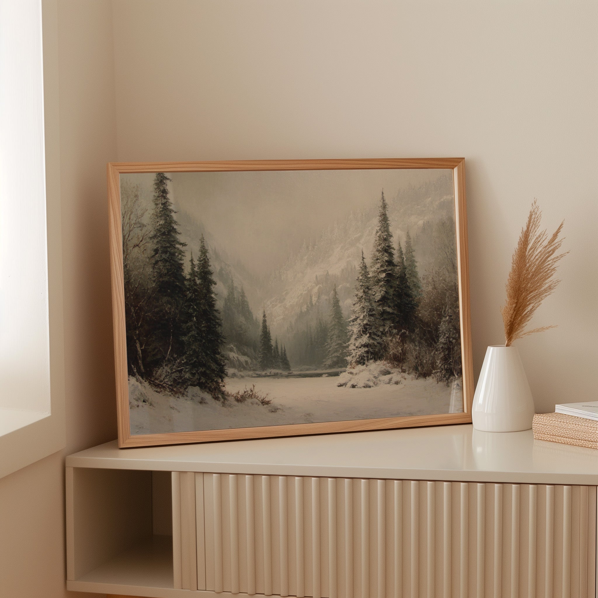 Winter Mist Cradles Mountain Lake