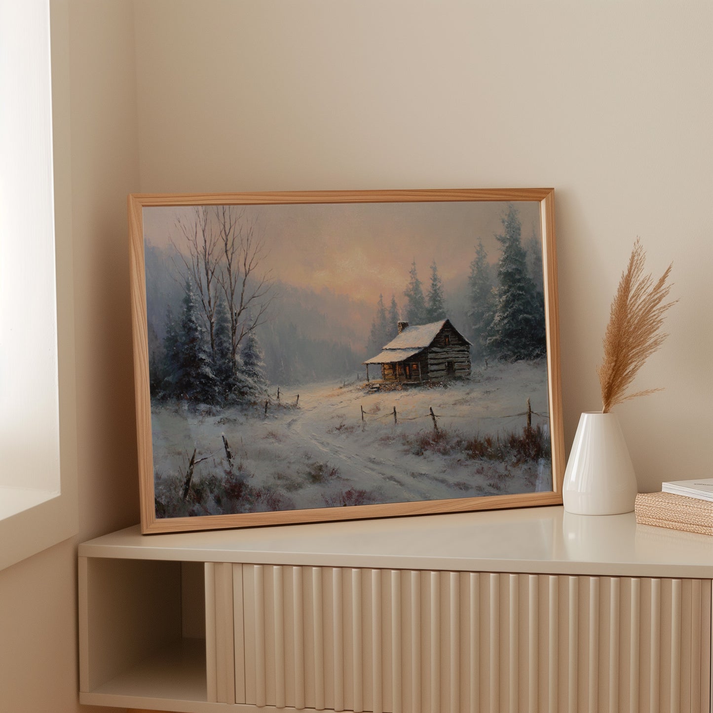 Winter Light Warms Mountain Solitude