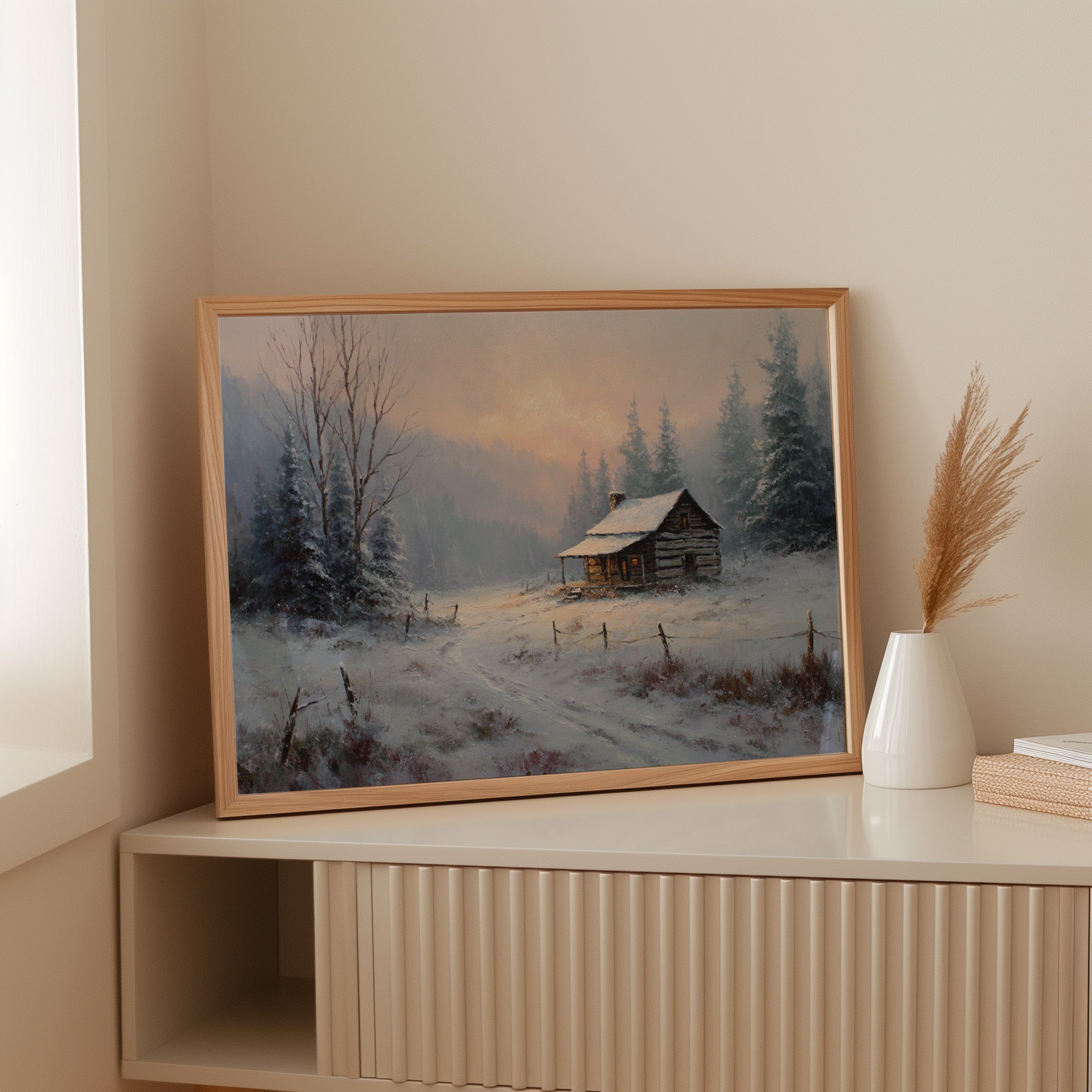 Winter Light Warms Mountain Solitude