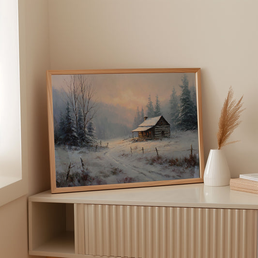 Winter Light Warms Mountain Solitude