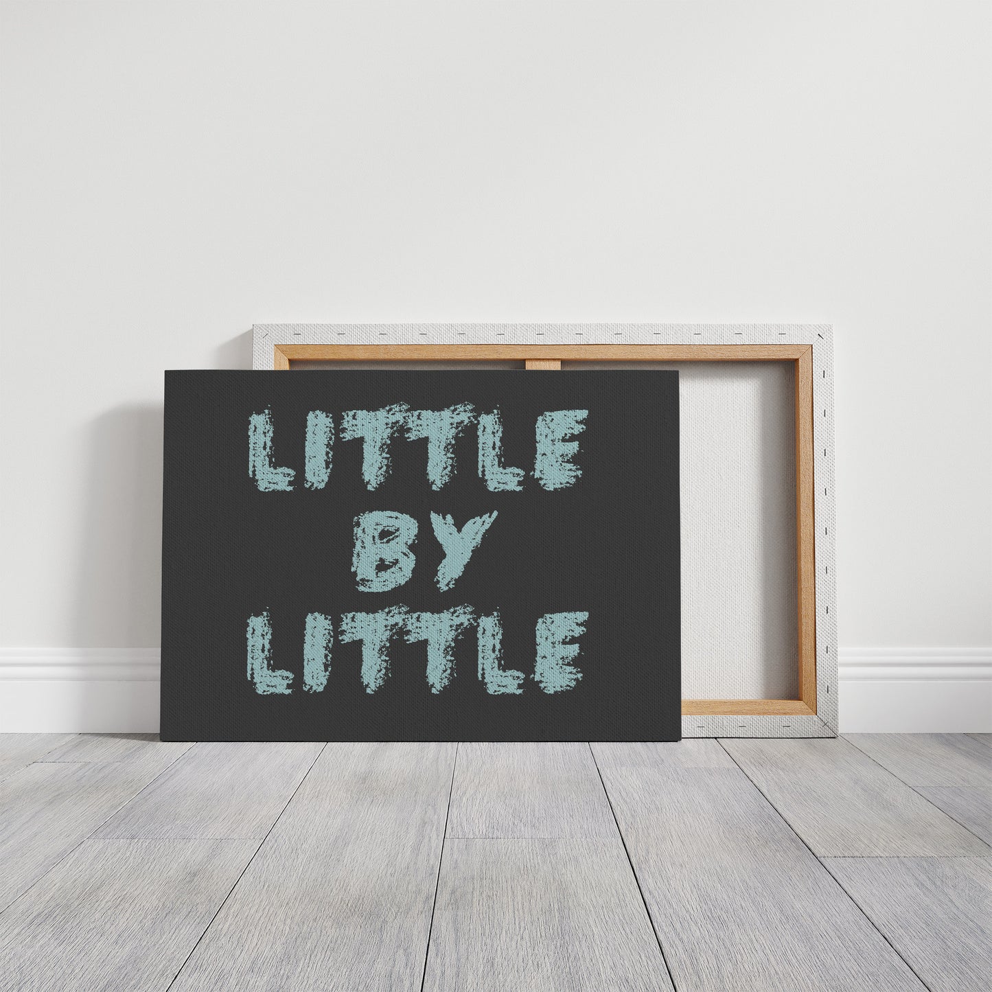 Little By Little Chalkboard Print