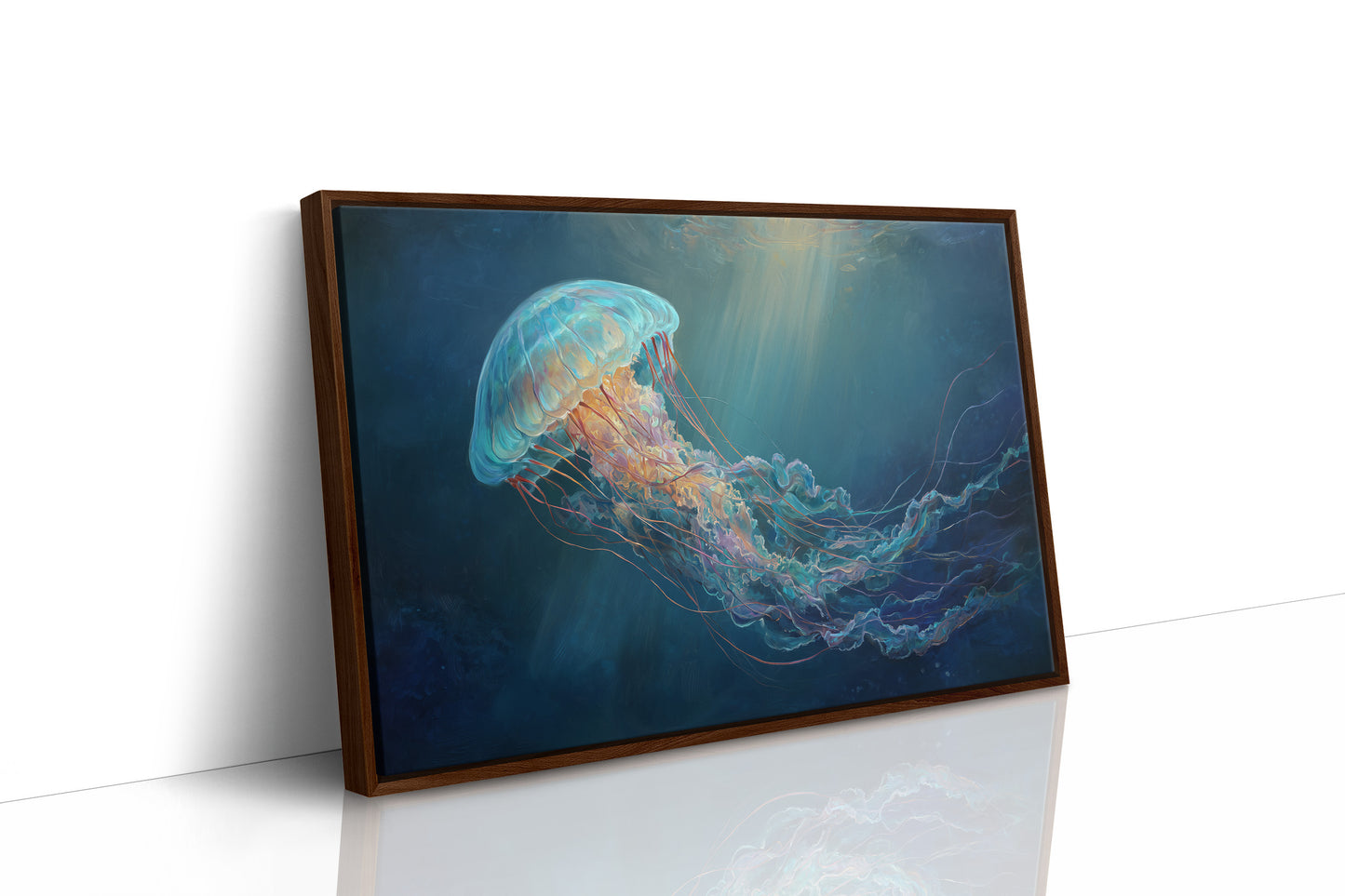 Luminous Dancer In Deep Blue