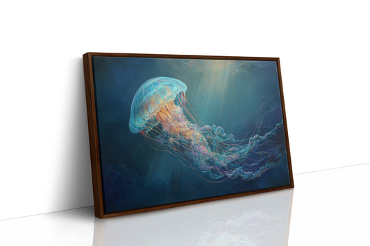 Luminous Dancer In Deep Blue