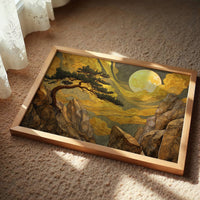 Pine Bends Toward Midnight's Gold