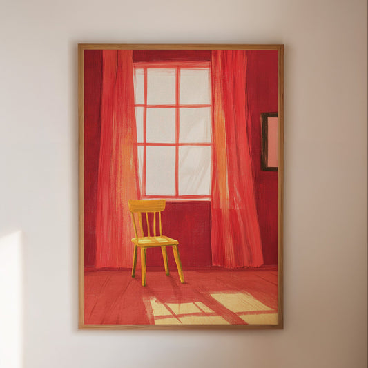Yellow Chair Catches Morning Light