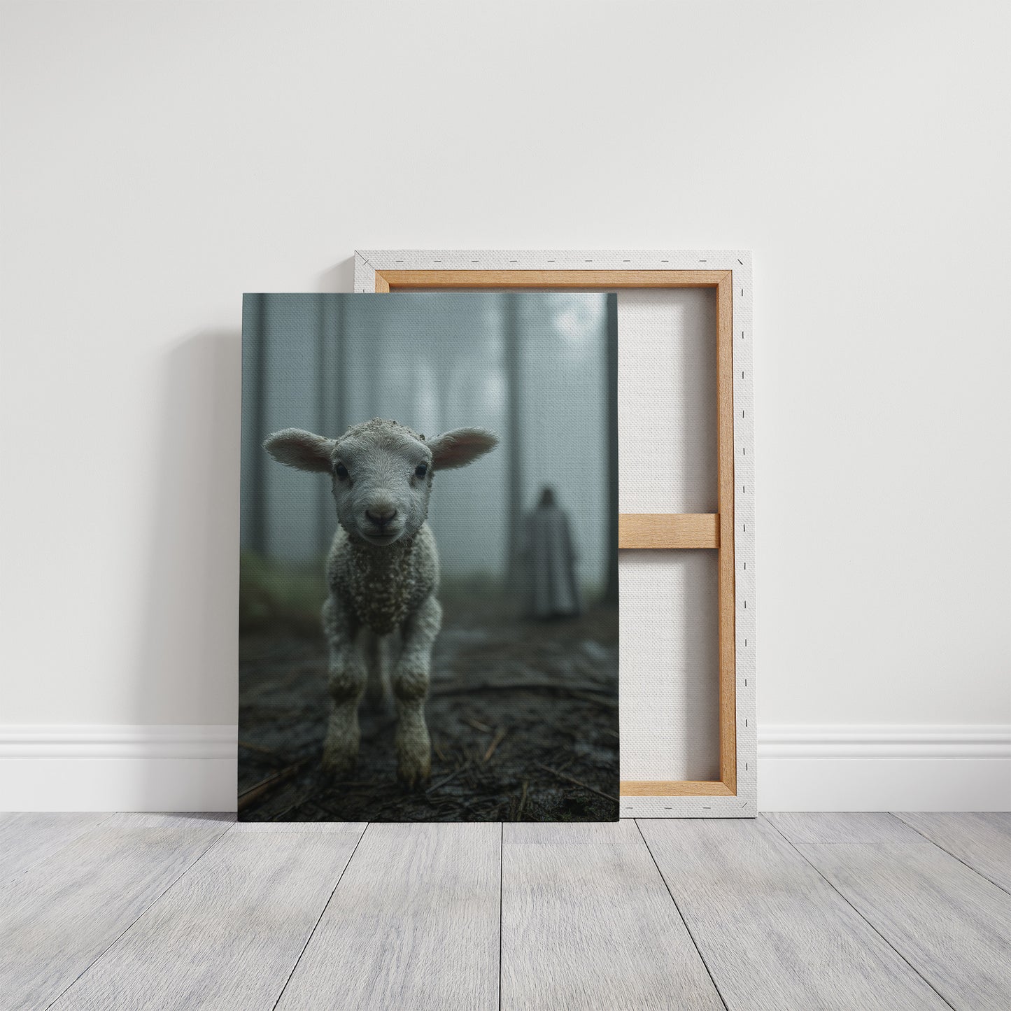 Innocent Steps In Foggy Forest