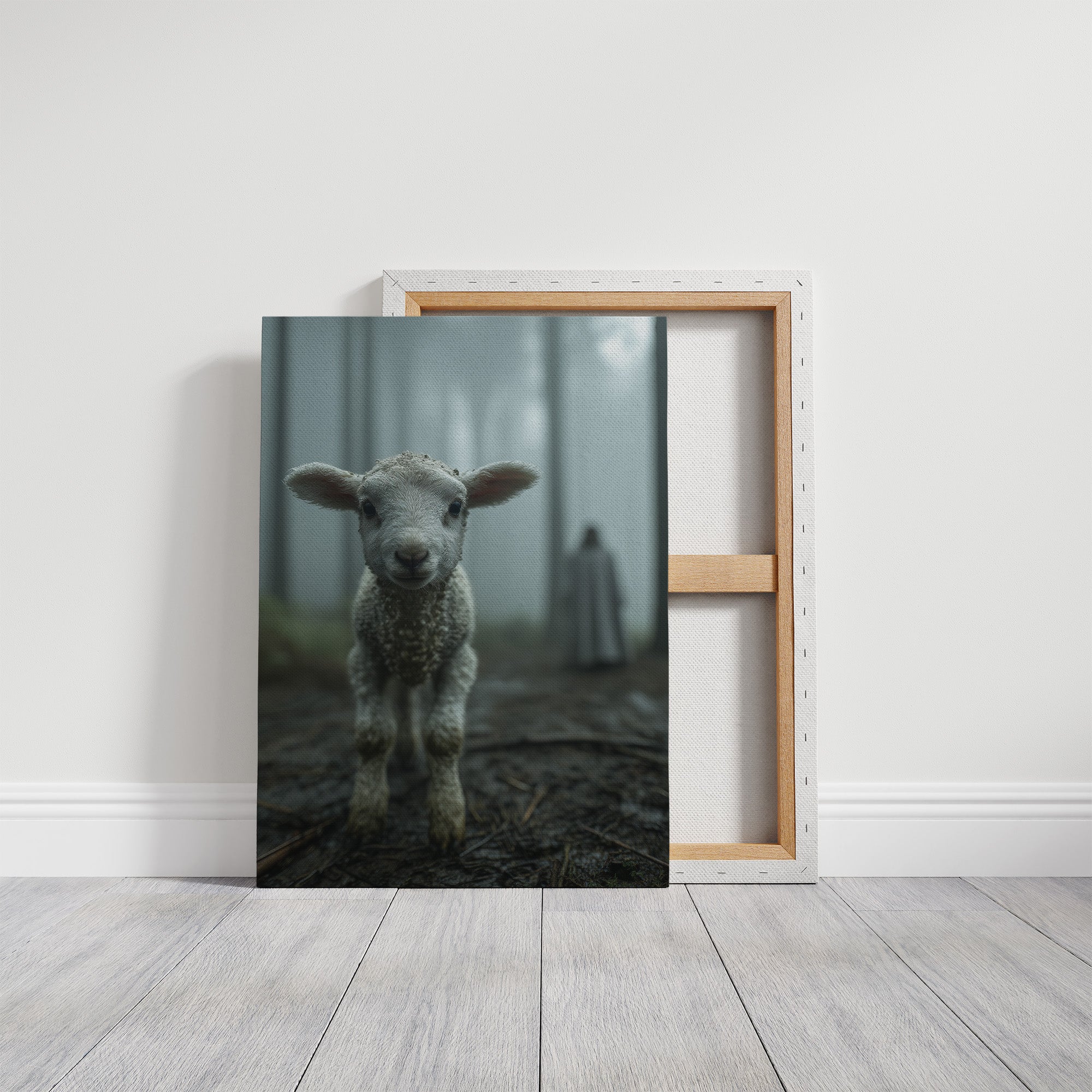 Innocent Steps In Foggy Forest