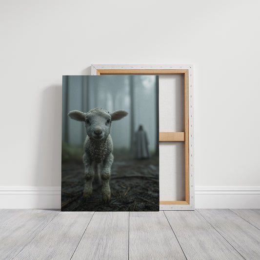 Innocent Steps In Foggy Forest