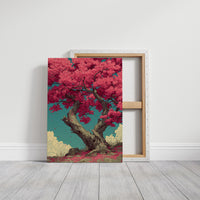 Blossoms Against a Teal Sky