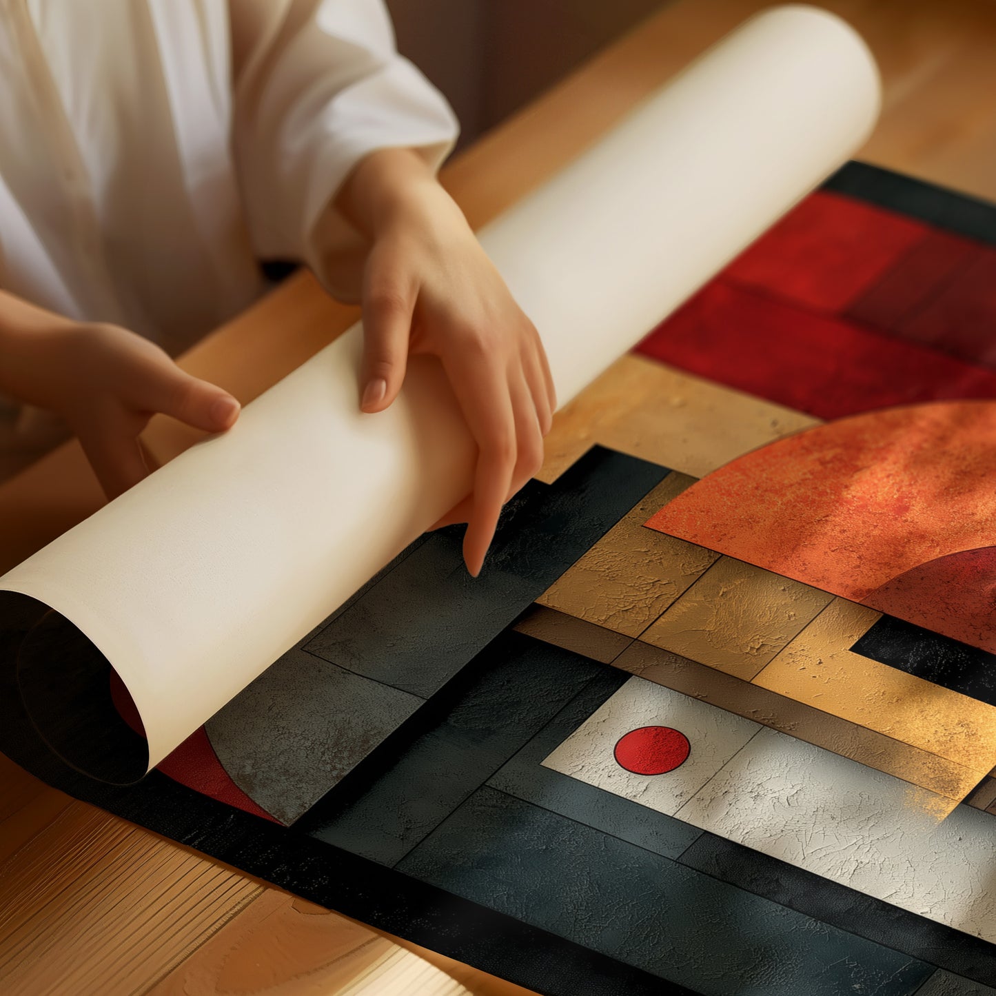 Geometric Rhythms In Rust And Steel