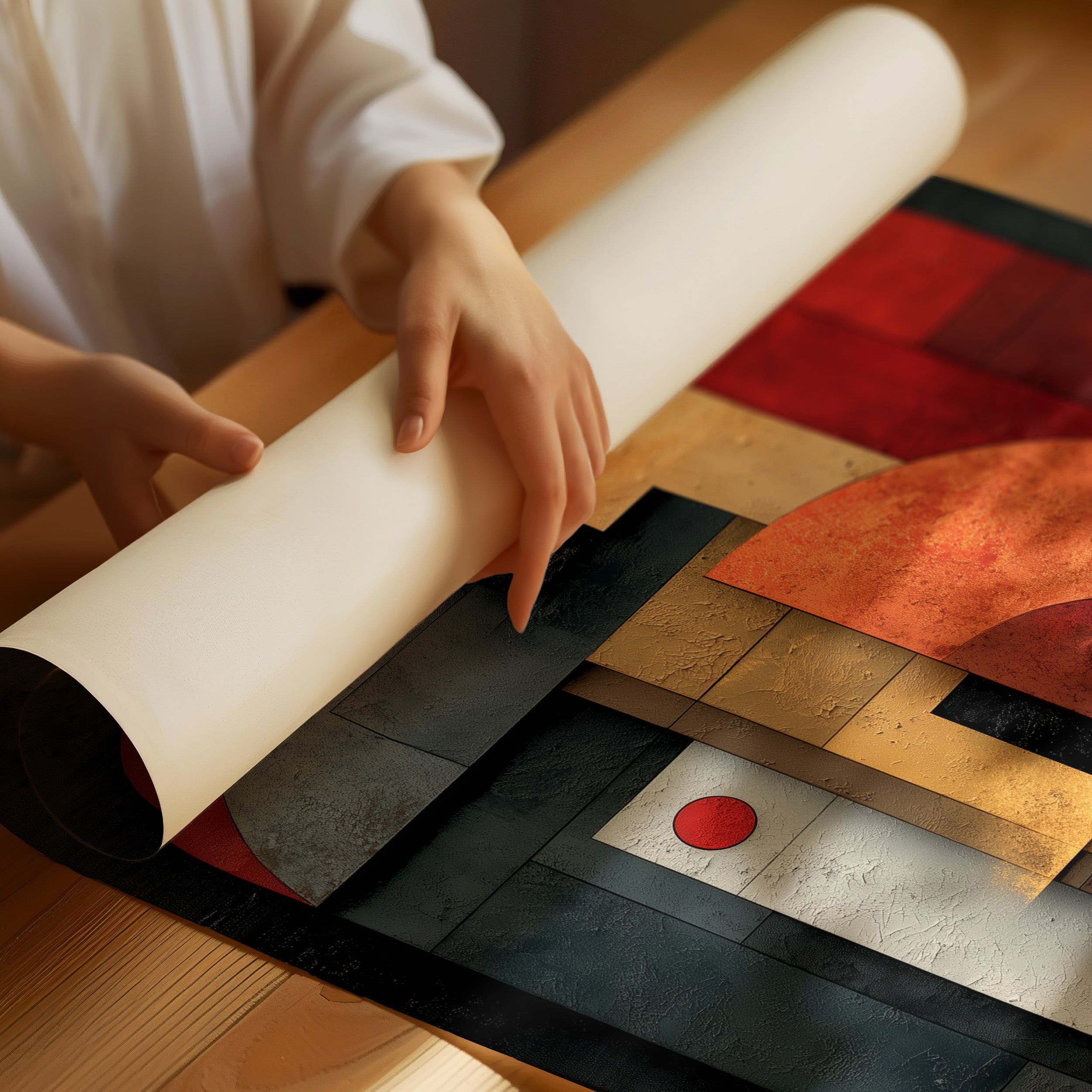 Geometric Rhythms In Rust And Steel