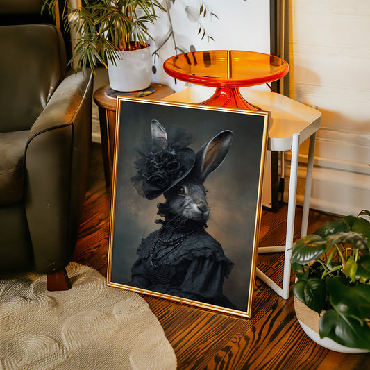 A Rabbit's Midnight Elegance