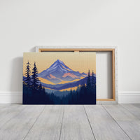 Alpine Gold Bathes Mountain Peaks