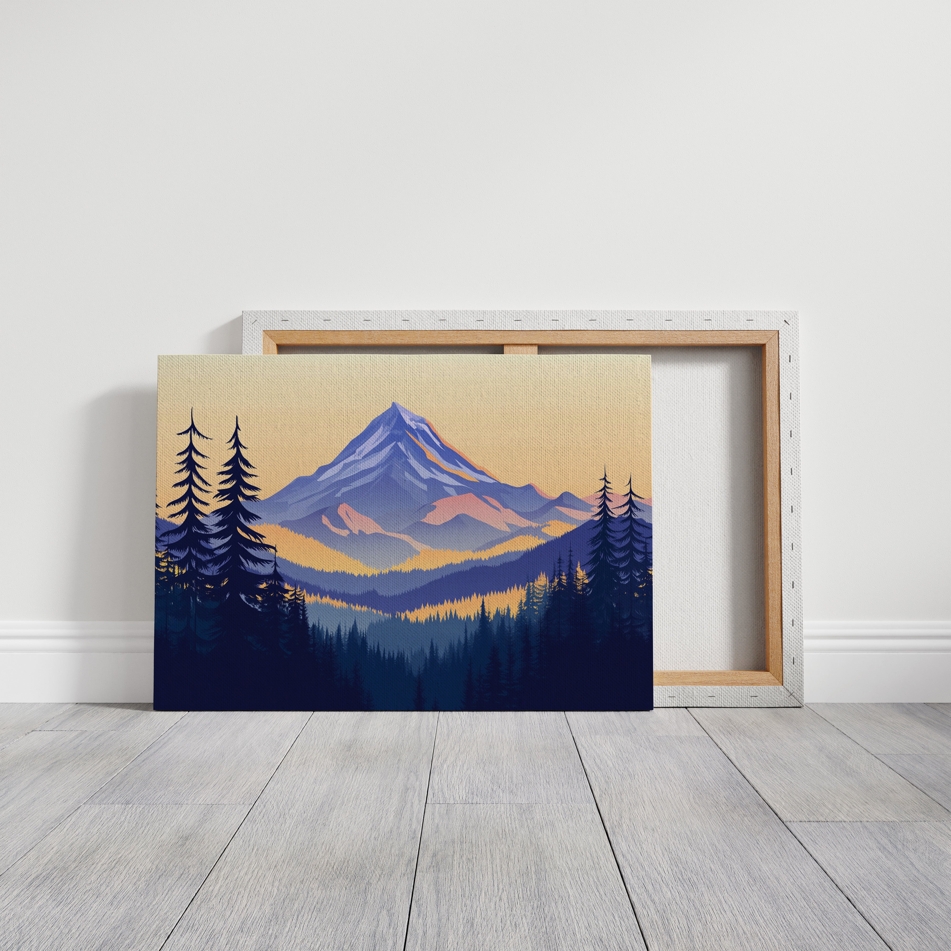 Alpine Gold Bathes Mountain Peaks