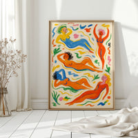 Joyful Nudes in Colorful Flow