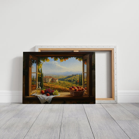 Autumn's Bounty Through Tuscan Windows