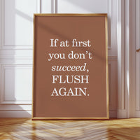 Bathroom Wisdom Glows In Bronze