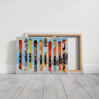 Snow Warriors Line The Lodge Wall