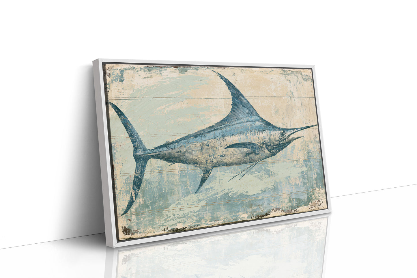 Marlin on Weathered Wood