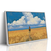 Rider Through the Golden Wheat