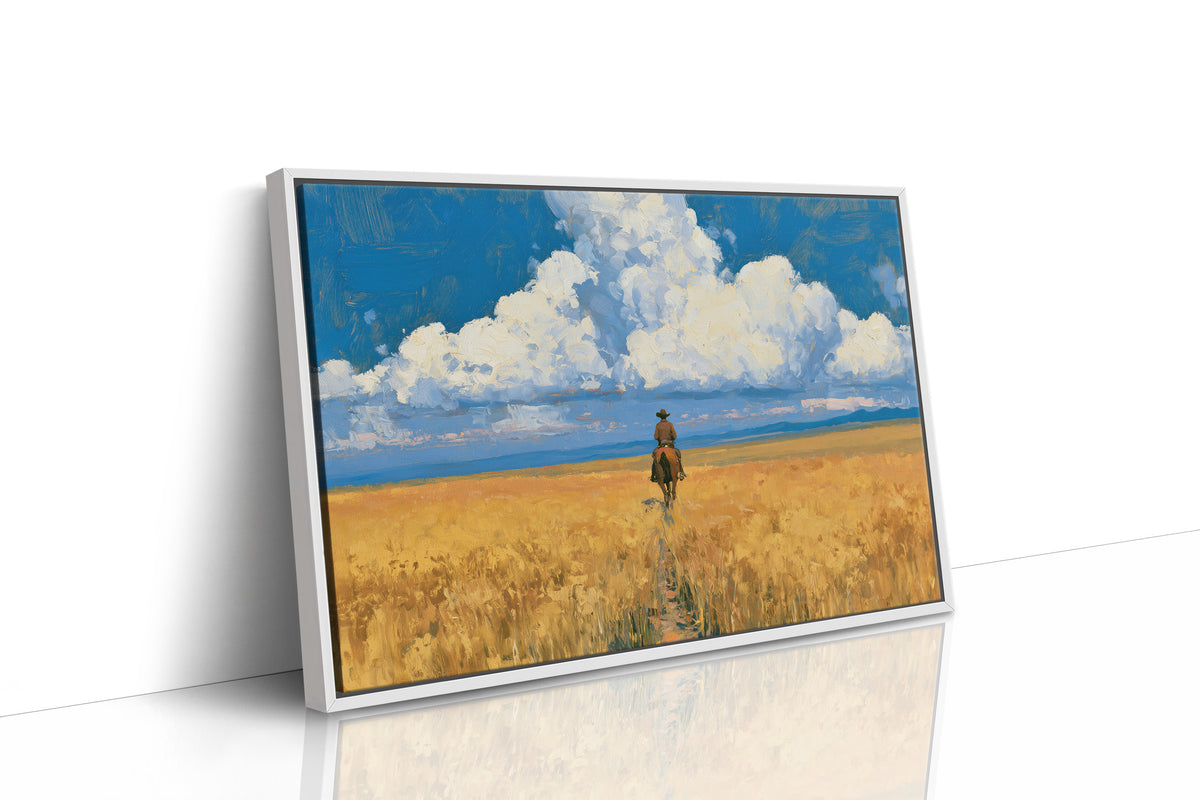 Rider Through the Golden Wheat