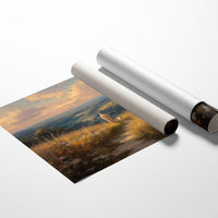 Sunlit Path Through Golden Fields