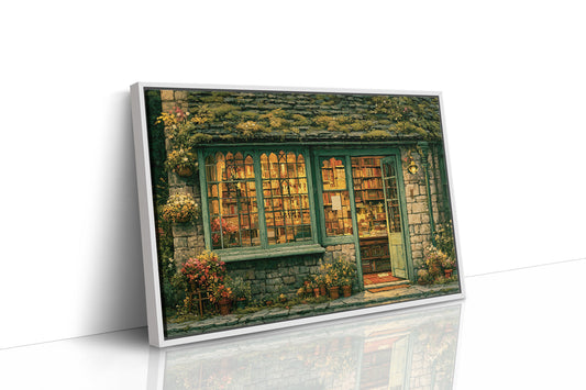 Bookshop Wrapped in Green