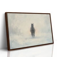 Black Horse Through the Mist