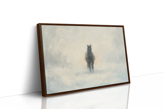 Black Horse Through the Mist