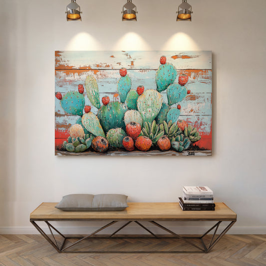 Desert Jewels On Weathered Wood