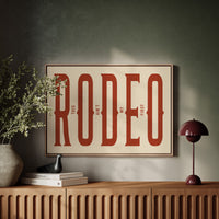 This Ain’t My First Rodeo Red Poster