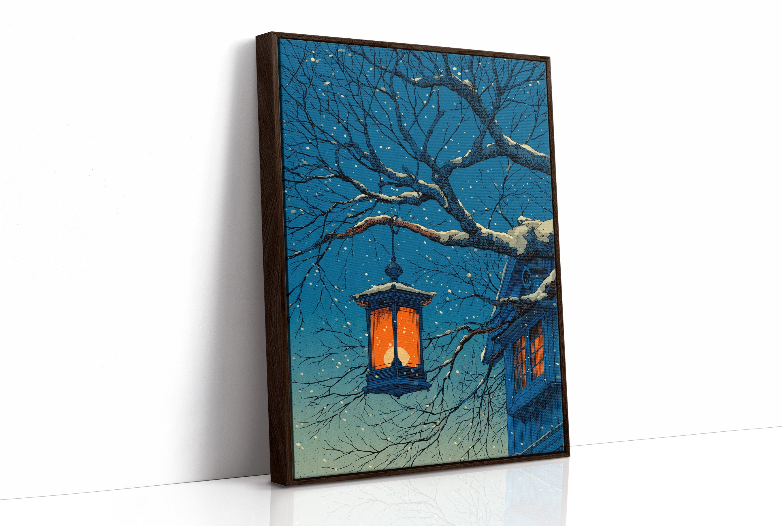 Winter Lantern in the Snow