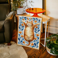 Sun-Kissed Paws and Floral Embrace