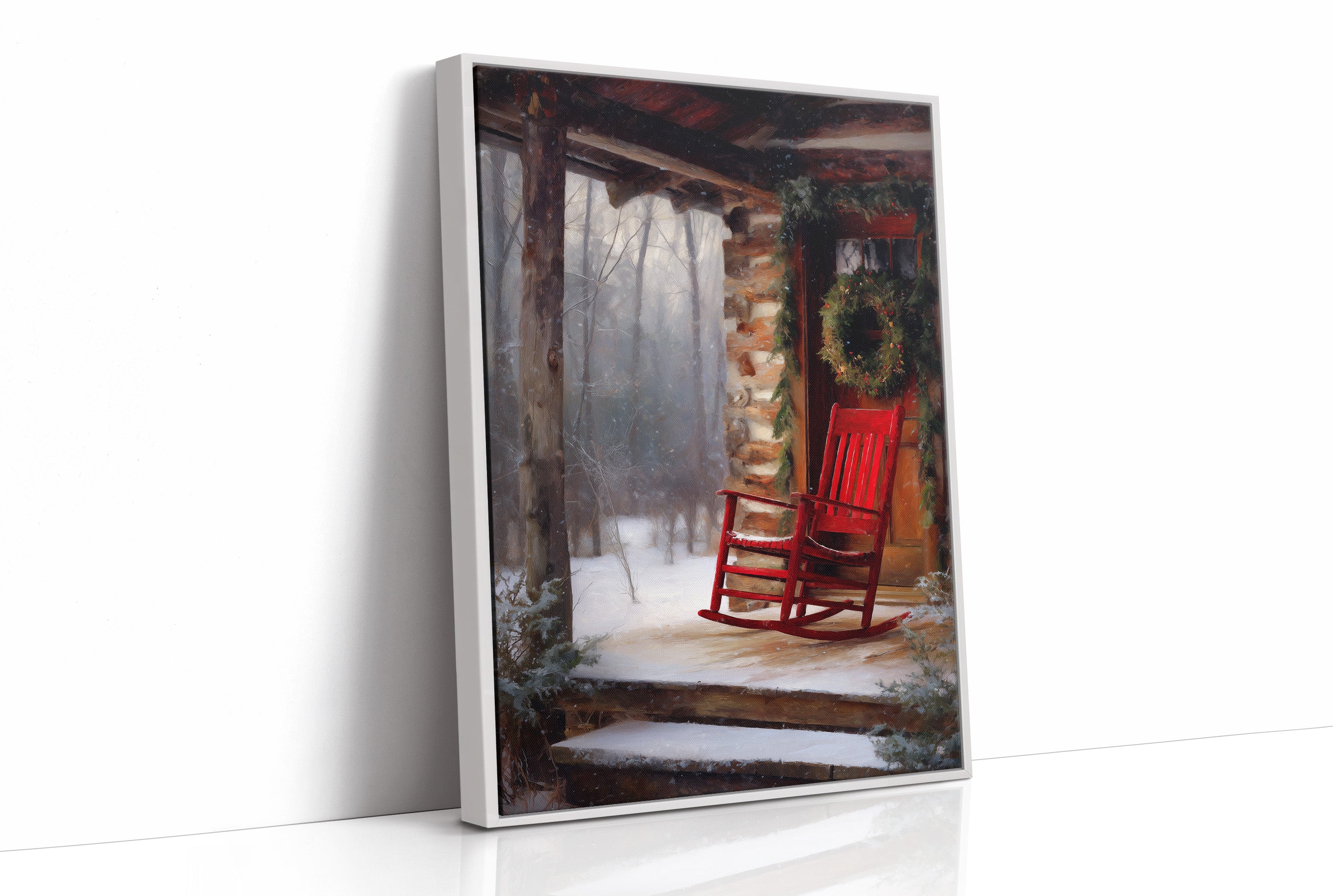 Red Rocker in Winter Quiet
