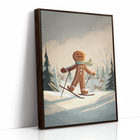 Gingerbread Skier Finds Fresh Powder