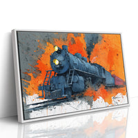 Steam Engine in Blazing Orange