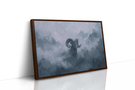 Bighorn Through the Blue Mist