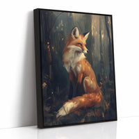 Fox Wall Art – Mystical Forest Print, Woodland Animal Decor, Nature-Inspired Painting