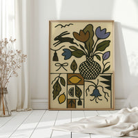 Lemon Rabbit Folk Vase
