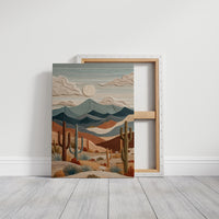 Desert Symphony in Textured Relief