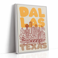 Dallas, Bubble Letter Skyline