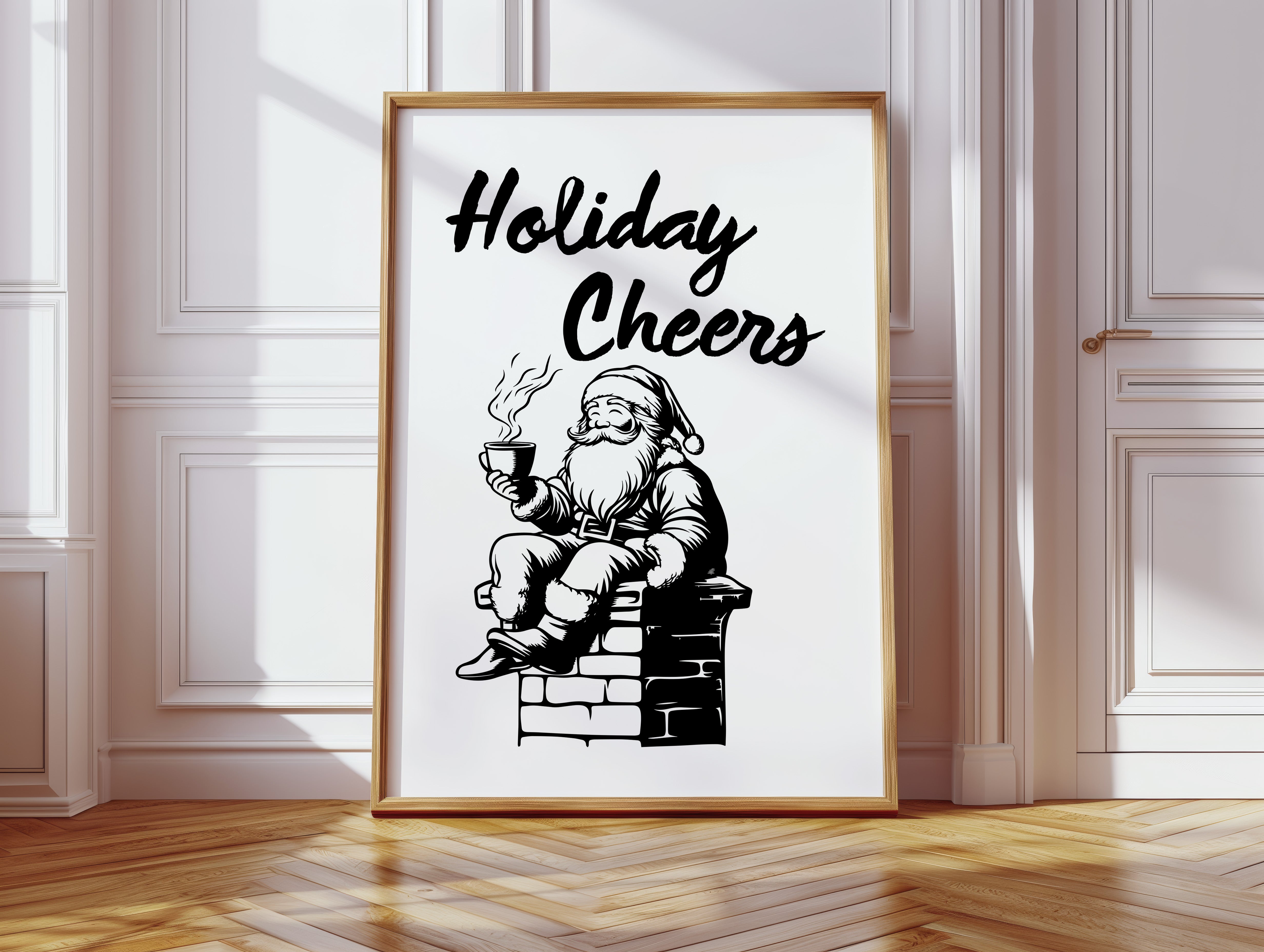 Santa Sips His Midnight Coffee Break