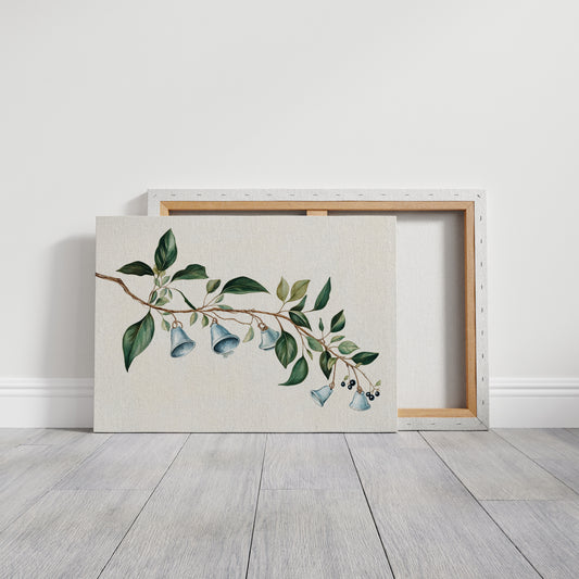 Blue Bells Dance Among Leaves
