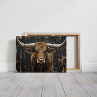 Highland Cattle Wears Autumn's Crown