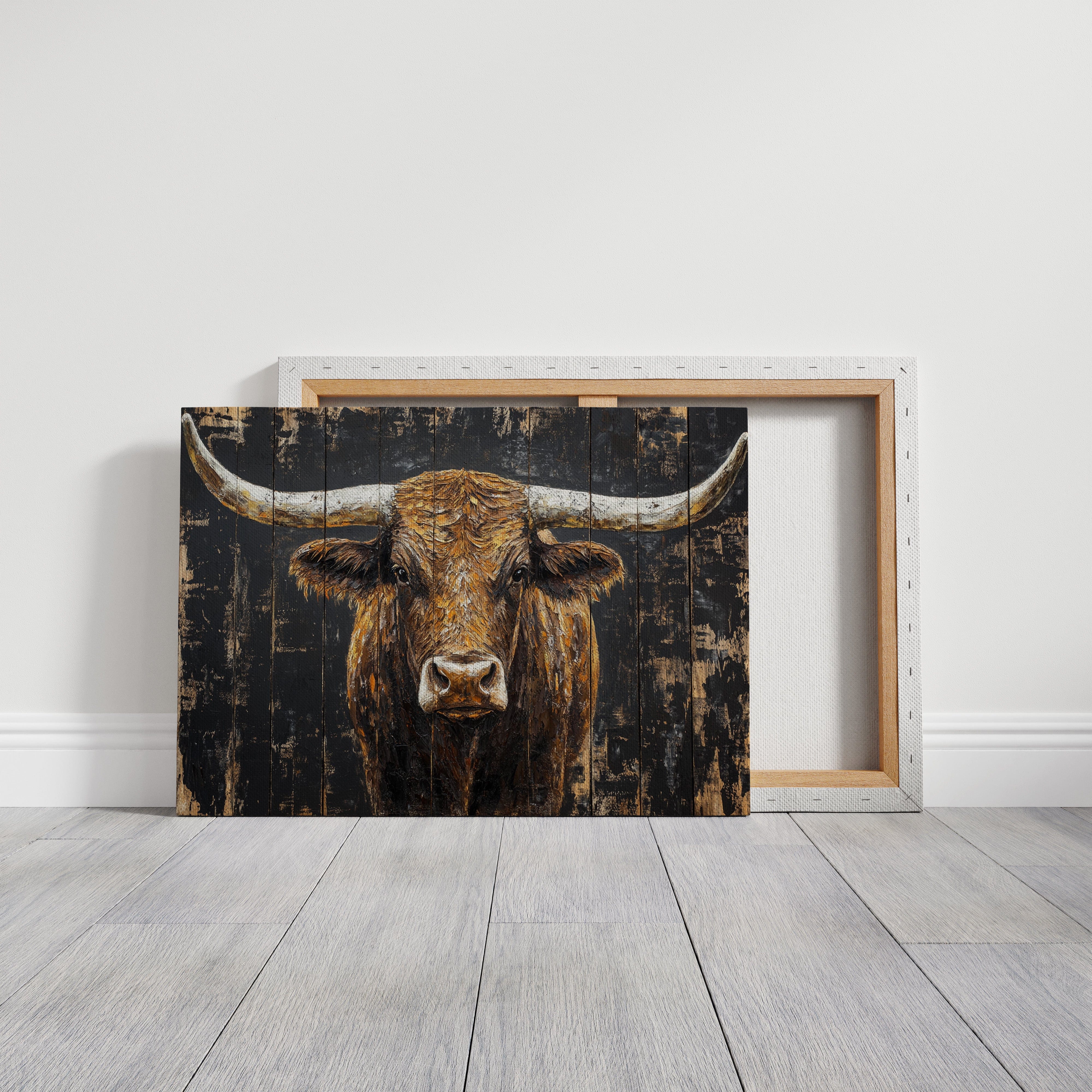 Highland Cattle Wears Autumn's Crown