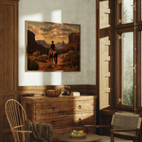 Sunset Maps The Canyon's Heart