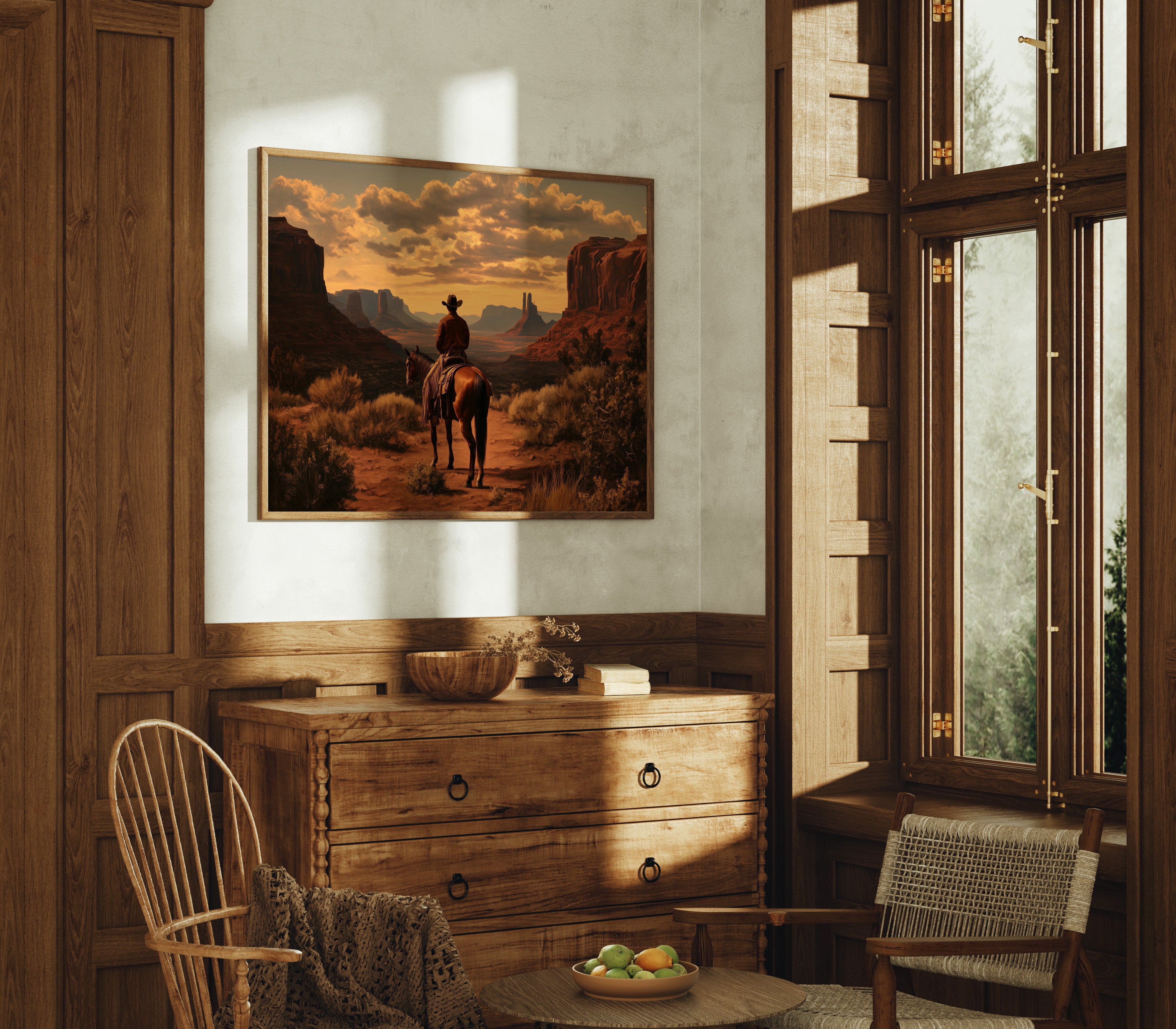 Sunset Maps The Canyon's Heart