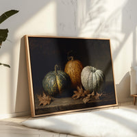 Autumn Gourds Dance With Maple