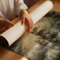 Storm Bends Pines Against Sky